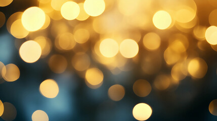 Obraz premium Gold and black bokeh background