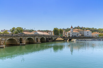 Bridge leading to the old town Tomar in Portugal