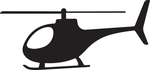 Helicopter vector silhouette vector and illustrator