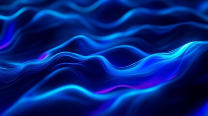 Fototapeta premium Fluid Abstract Background in Blue Tones