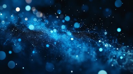 Fototapeta premium Cosmic Blue Abstract Background