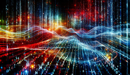 Obraz premium binary data 