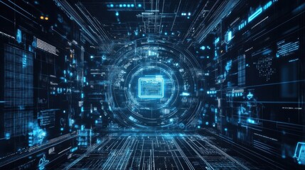 Obraz premium Conceptual technologies of the 