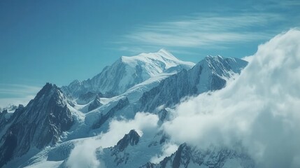 Majestic Snowy Mountains