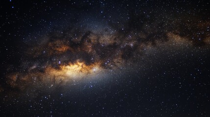 Night sky with stars in the galaxy