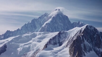 Majestic Snow-Capped Mountain