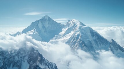 Obraz premium Majestic Snow-Capped Mountains