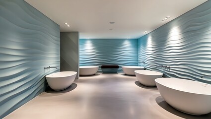 Minimal Luxury Bathroom: Sleek Fixtures, Clean Lines, and High-End Finishes Create a Sophisticated Space with Elegant Simplicity and a Serene, Modern Ambiance