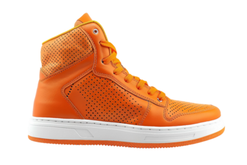 Lightweight basketball sneakers design isolated on transparent background