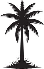 Stylish palm tree vector design.