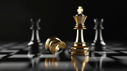 Golden Chess King Triumphant