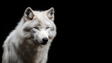 Obraz premium Majestic Arctic Wolf Portrait