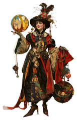 Fototapeta premium PNG Whimsical, colorful, eclectic, vintage, artistic