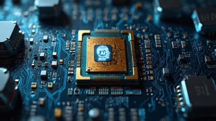 Mashine Learning and Artificial Intelligence Concept. Business, modern technology, internet and networking concept.illustration.generative AI