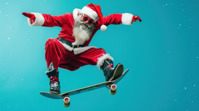 The Skateboarding Santa Claus