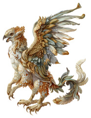Naklejka premium PNG Majestic mythical creature illustration