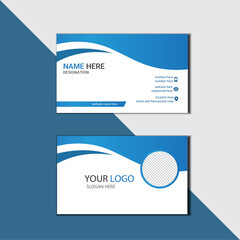 creative modern name card and business card, Clean Design Business Card, Luxury business card design template, Personal visiting card with company logo, double sided business card.
