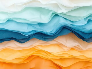 Obraz premium Layers of translucent smooth vellum paper, creating a dreamy effect, paper, ethereal