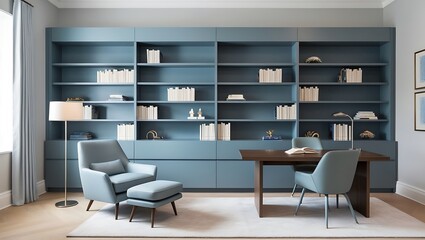 Traditional Home Library Interior Idea for home design