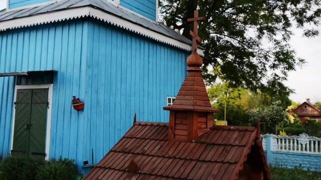 Bell tower of church of St. Paraskeva in Divin