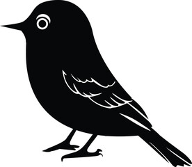 Sparrow bird vector design on a white background