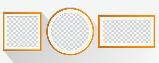 Photo frame for picture, poster or photo. Picture frame mock up. vector eps10