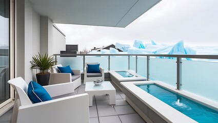 Stylish apartment modern interior . Idea for home design