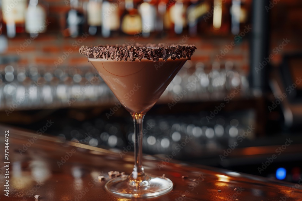 Wall mural chocolate martini cocktail drink