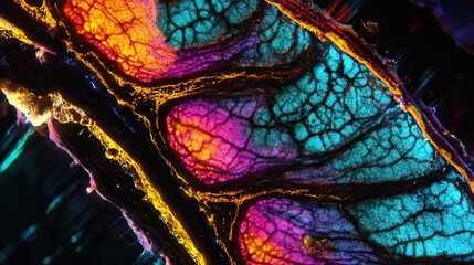 Vibrant Microscopic Patterns