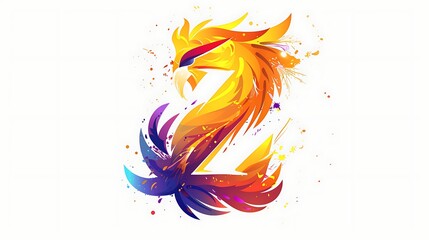 Obraz premium Splash logo in multiple colors on a white background.