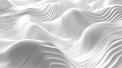 Obraz premium Abstract White Waves