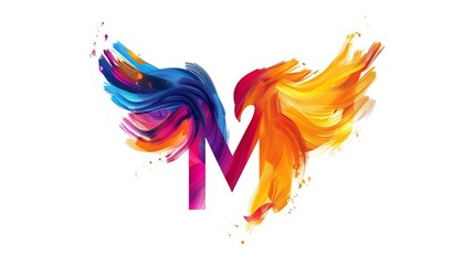 Fototapeta premium Splash logo in multiple colors on a white background.