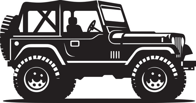 black jeep silhouette clip art preview