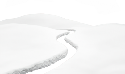 PNG White snow curved path nature black snow-covered.