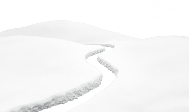PNG White snow curved path nature black snow-covered.