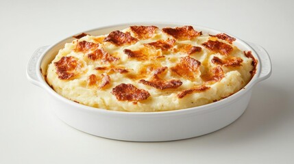 Thanksgiving mashed potatoes baked to perfection