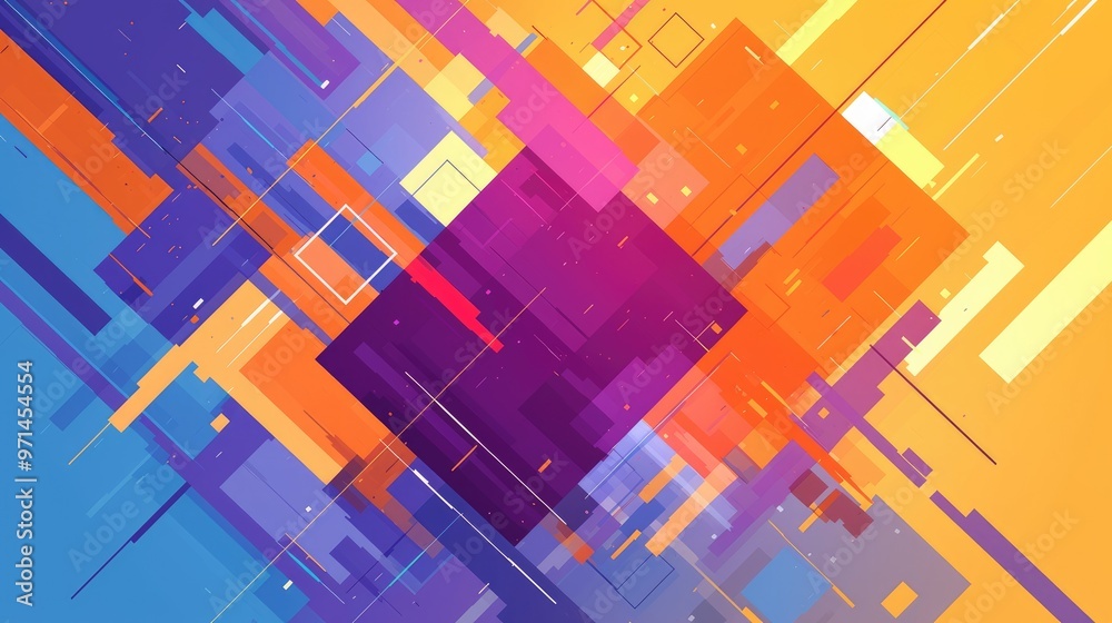 Poster abstract vector background design suitable for text and messaging featuring a blend of colors and sh