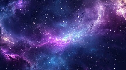 Naklejka premium Cosmic Nebula Background