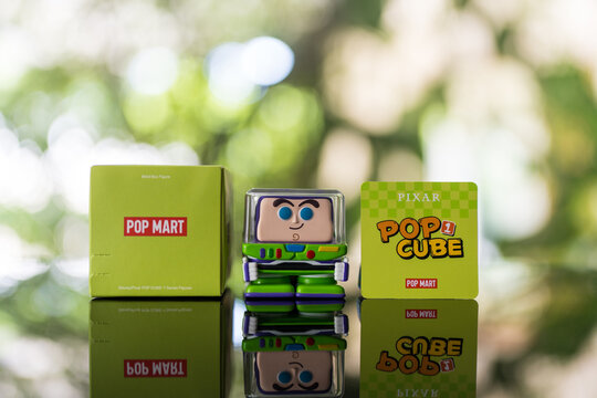 Bangkok, Thailand - September 12, 2024 : A cute of Buzz lightyear from POP MART