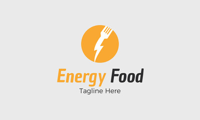 Energy Food Logo design, Creative Energy Food logo Vector - Template Design