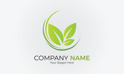 Modern Agriculture Logo, Natural Farm Company Logo, Farming Logo, Leaf Logo Premium Vector