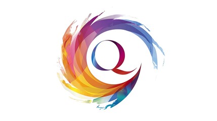 Obraz premium Splash logo in multiple colors on a white background.