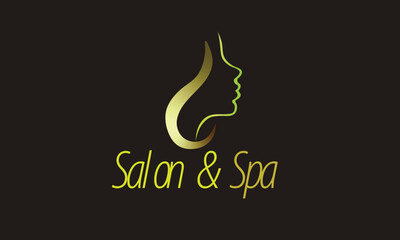 Fototapeta premium Salon And Spa Logo, Creative Salon And Spa Logo, Fashion, Creative Salon And Spa Logo Vector - Template