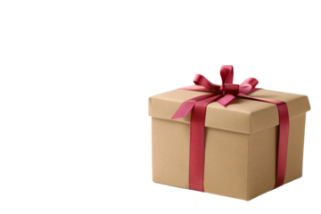 Special Fathers Day gift box with a mix of exclusive gifts isolated on transparent background