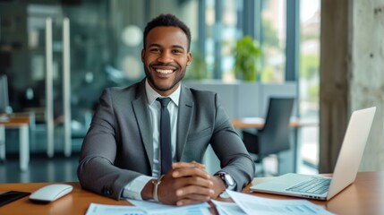 Fototapeta premium Businessman working in office