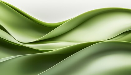 A network of flowing, green, ribbon-like lines, arranged symmetrically with smooth, organic contours, resembling natures geometry