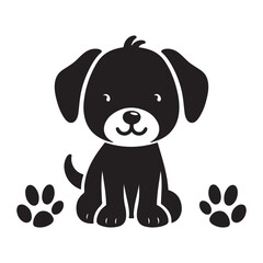 Obraz premium Dog icon set Vector illustration silhouette
