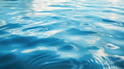 Abstract Blue Water Ripples Texture - Nature Background