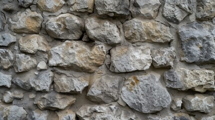 Obraz premium Close-Up of a Rough Stone Wall Texture
