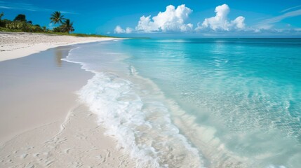Tropical Paradise: White Sand Beach and Azure Waters